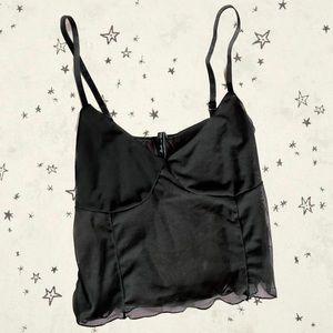 black mesh cami 🖤